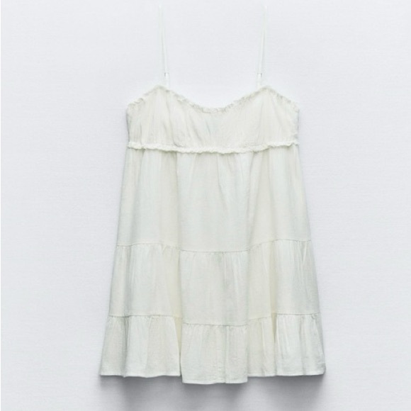 Zara Ruffled Mini Dress - Picture 4 of 7